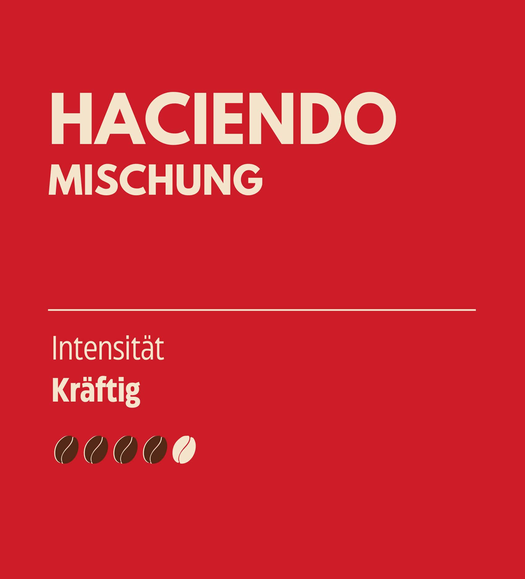 Kaffeesorte Haciendo Mischung